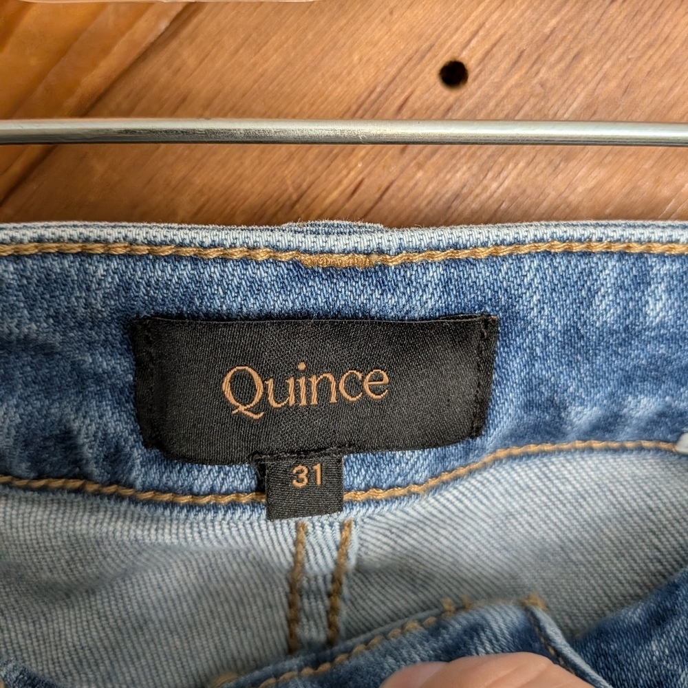 Quince Light Blue Capri Jeans Size 31 - Picture 2 of 4